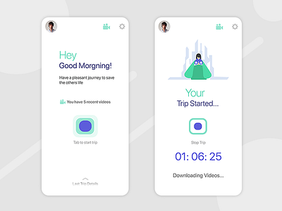 Voice User Interface - Mobile Chat App UI