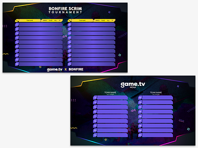 Leaderboards for Tournament Broadcast board branding design graphic design illustration leaderboard poster tournament ui vector