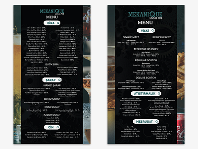 Pub Menu Design branding cafe design graphic design illustration menu menu design pub ui
