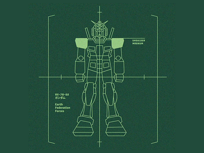 RX-78-2 animation gundam illustration vector