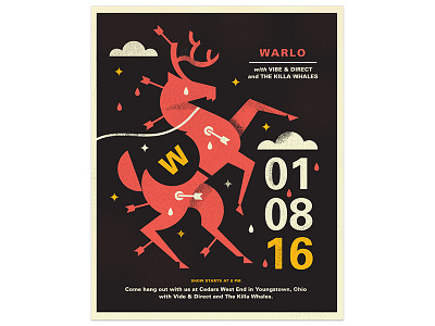 Warlo arrow cloud horse poster warlo