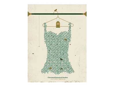 Cleveland Botanical Garden ants bugs butterfly cleveland dress gigposter ivy ladybug poster