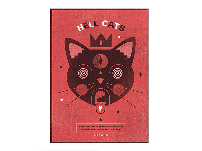 The Hellcats gigposter illustration poster