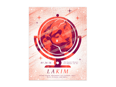 This is her comets gigposter girl illustration lakim mirror poster space stars