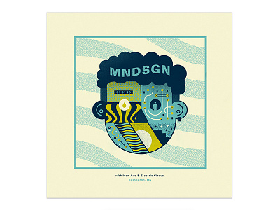 MNDSGN creative design gigposter head illustration poster vector