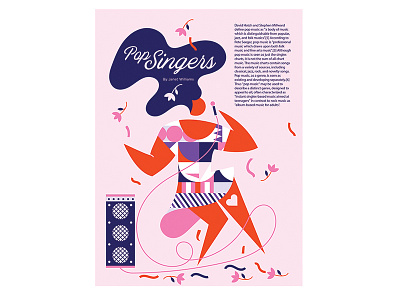 "Pop Singers" illustration pattern vector