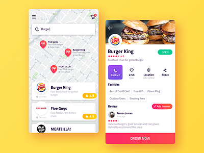 Food Order App Design android apps delivery food food ordering ios mobile app ui uiux ux