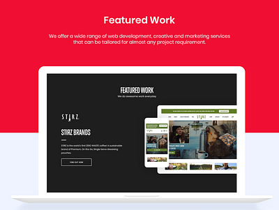 Featured work design landing page landing page design landing page ui landing pages ui web design