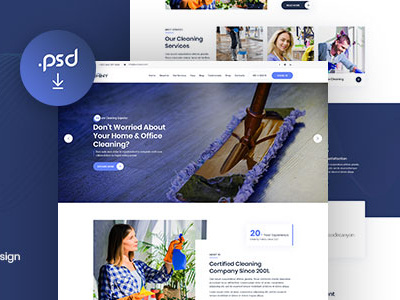 SHINY - Multi-Purpose Cleaning Services PSD Template cleaning cleaning product cleaning service cleaning services website design