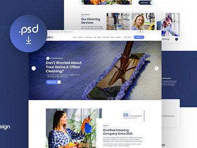 SHINY - Multi-Purpose Cleaning Services PSD Template