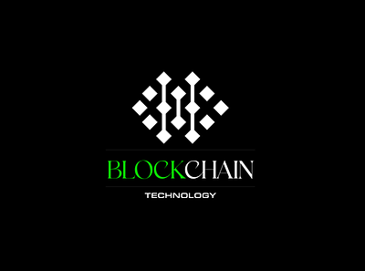 BlockChain logo Concept blockchain logo concept branding graphic design logo ui