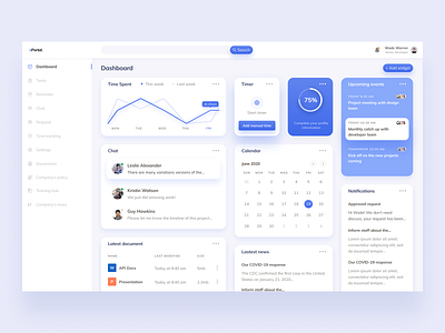 ePortal clean dailyui dashboard design figma portal ui ux uiux