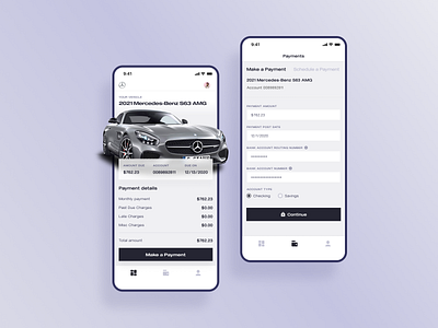 Car Payment App figma ui ux