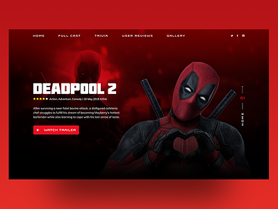 Movie page - Deadpool never die
