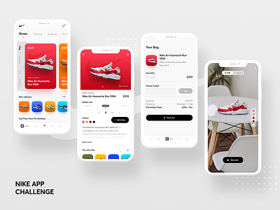 Nike App Concept app dailyui design download figma free nike nike app ui ui ux uidesign uplabs ux