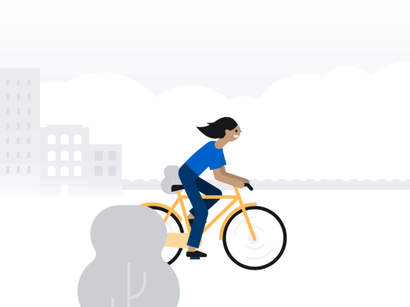 Bike to Work Day ae animation bike biketowork biking loop motion motiondesign thinkmojo
