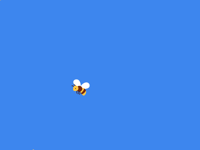 National Honey Bee Day animation bee flowers loop mograph national honey bee day thinkmojo vector z space zoom