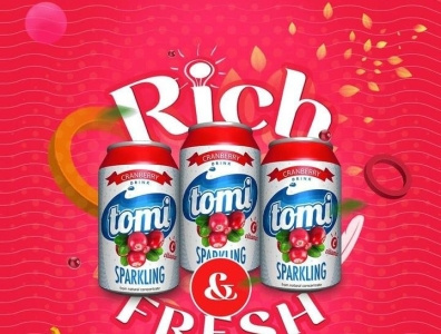 Rich cranberry branding graphic design