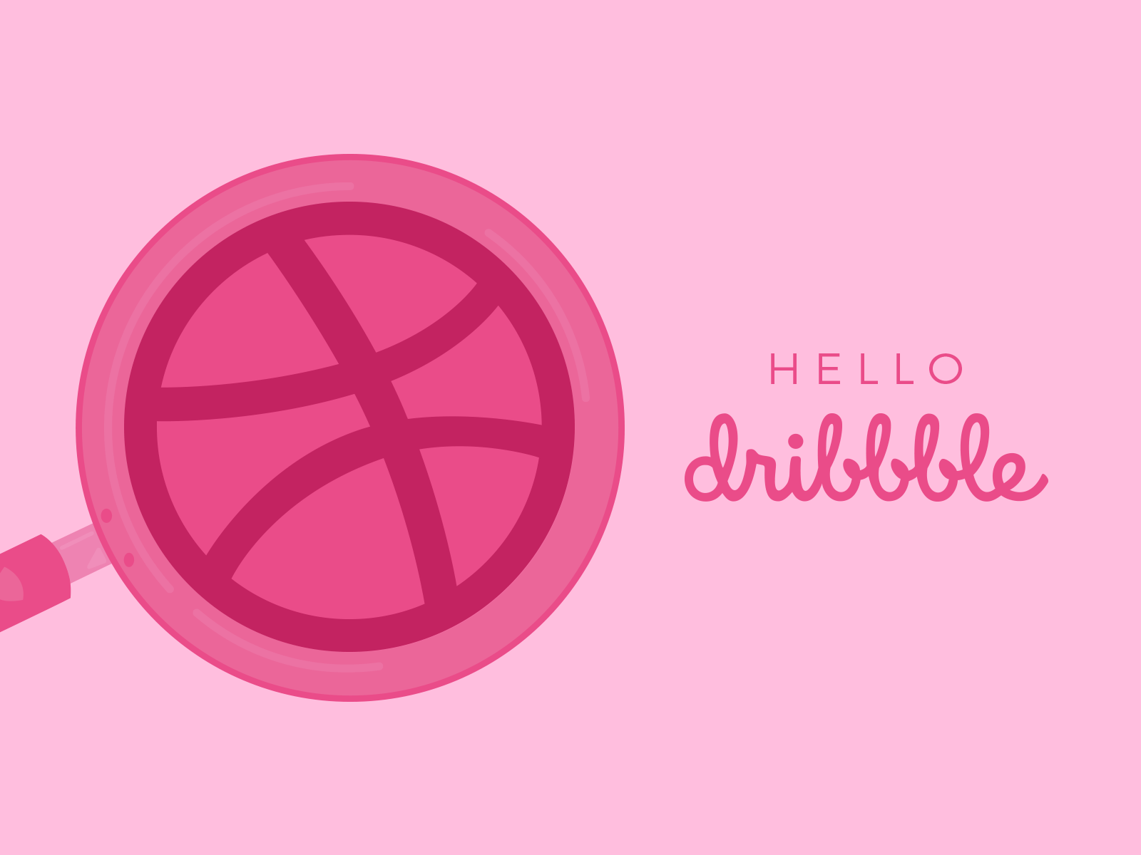 Hello Dribbble! animation dribble first design first shot gif hello