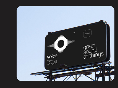 VOICE sound and technology branding graphic design logo ui