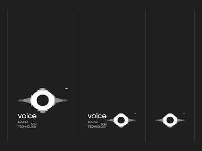 VOICE sound and technology branding graphic design logo