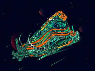 Indian Space Sneaker guard guns illustration india inside moon national protect sneaker sneakers space star