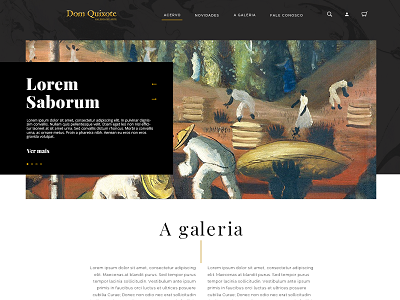 Dom Quixote Website design layout ui web
