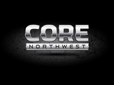 Core Northwest chrome logo core logo logo design logo effects