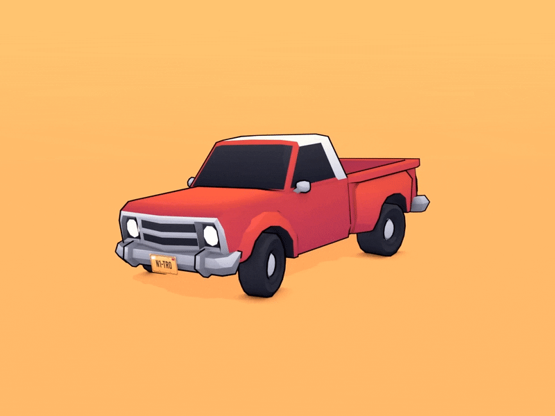Old Red Pickup