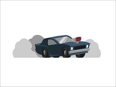 The Muscle car illustration