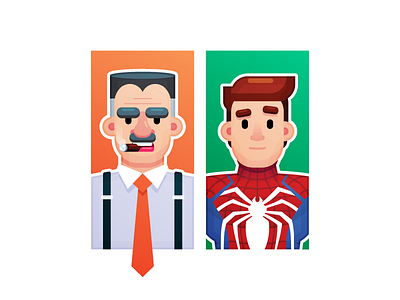 Get me pictures of Spider-Man! character flatdesign illustration jjj jjonahjameson marvel peterparker spiderman superhero