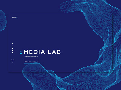 Medialab branding clean layout ui webdesign website