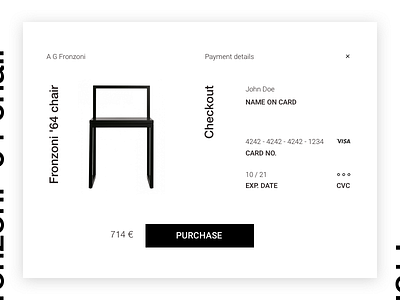 Daily UI #002 - Credit Card Checkout