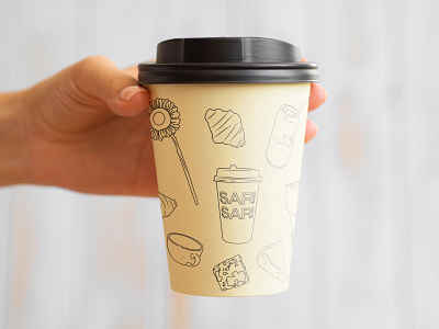 SARI SARI Coffee cup design