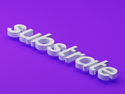 Substrate 3D Logo by Toni Adegbenro on Dribbble