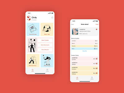 [Mobile App] Inventory Management app concept design e commerce flat illustration mobile app ui ux