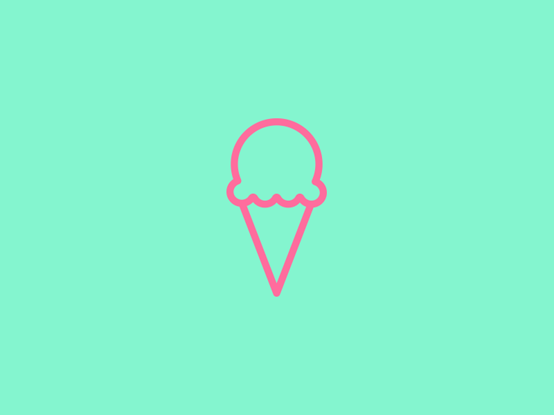 Ice Cream Paint Job waffle cone sundae yogurt pink green popsicle ice cream