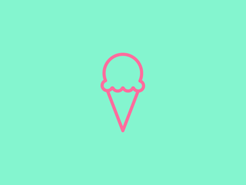 Ice Cream Paint Job green ice cream pink popsicle sundae waffle cone yogurt