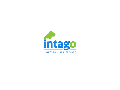 Intago Logo branding design factory icon illustration industrial logo marketplace vector