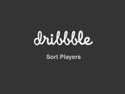 Sort Players dribbble feature players ui