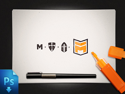 Macro Industries branding download free logo mockup sketch