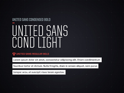 United Sans Cond Light