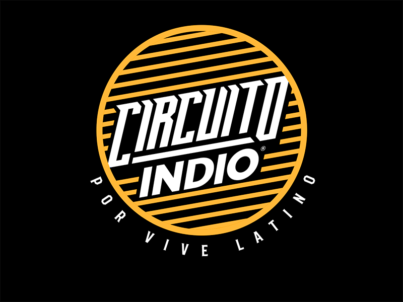Circuito Indio 2d animation beer concert lettering logo