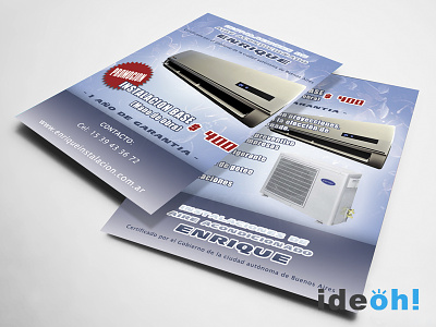 Flyer / Air Conditioning advertisement business cards emiliano negrillo flyers graphic design ideoh