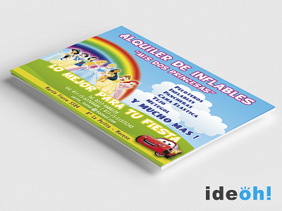 Flyer / Bouncy Castles advertisement business cards emiliano negrillo flyers graphic design ideoh