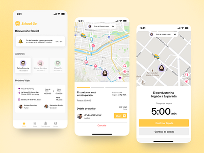 School Transportation app - Mobile app