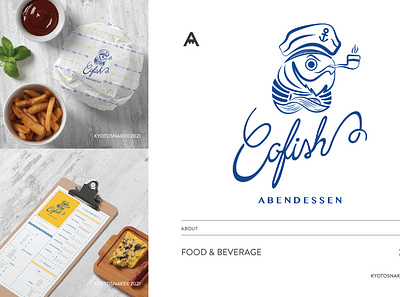 Cofish Abendessen branding logo logodesign logogram logoidea