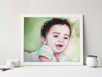 Just a Smile Away! artist canvas designer oil painting painting ui design