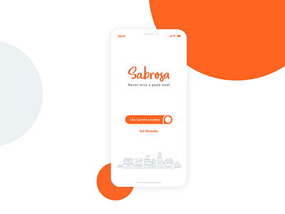 Sabrosa- Food Delivery App for iPhone X design designer experience food app interaction design ios uiux user user interface
