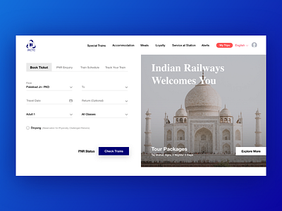 IRCTC Redesign Concept